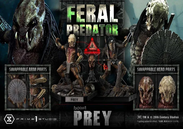 Prime 1 Studio Museum Masterline Prey Feral Predator - Live Action Movies/TV