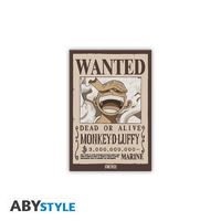 ONE PIECE - Standard Magnet - Wanted Luffy x4 1