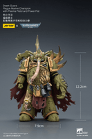 Death Guard Plague Marine Champion with Plasma Pistol and Power Fist 9