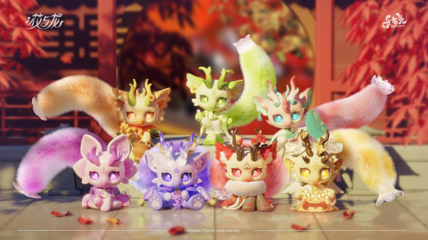 Cup Rabbit Flower And Dragon(re-run) (Set of 6 figures) (Box)