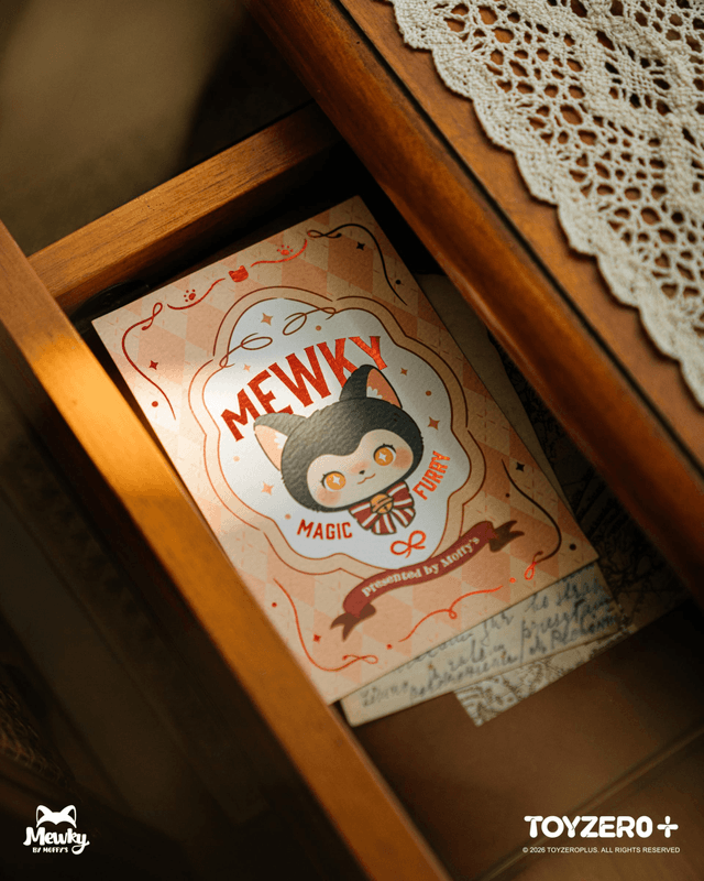 Moffy's - Mewky Vertical Postcard (Black Cat Head)