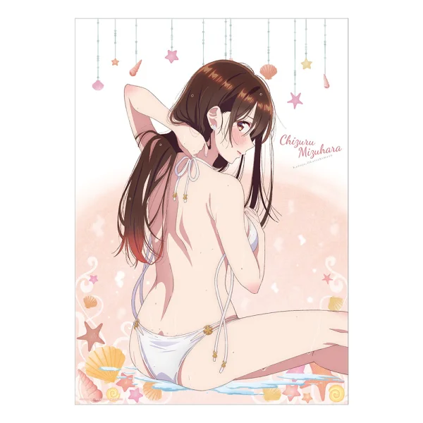 KADOKAWA Rent-A-Girlfriend Swimsuit and Girlfriend A3-Sized Clear Poster Chizuru Mizuhara special! - Rent-A-Girlfriend