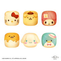 SANRIO CHARACTERS CHIGIRI BREAD SQUEEZE MASCOT (6pc per box) 1