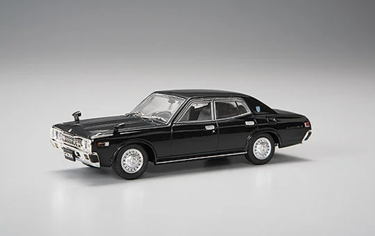 Aoshima DIECAST MODEL CAR: 1/43 330 GLORIA GL-E LATE Ver. ['77] (DARK TURQUOISE METALLIC) - Scale Kits