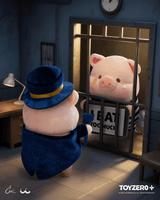 LuLu the Piggy LuLuLand - Too Cute to Jail Prisoner Lu Plush Keychain 2