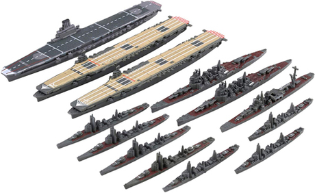 [NWC-11] 1/3000 Operation Agou The Ozawa Task-force (Taiho/Shokaku/Zuikaku) w/Painted Navalised Aircraft