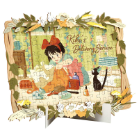 108P-DW02 Art Decoration Paper Theater - Kiki's Delivery Service (Wood Style) 2