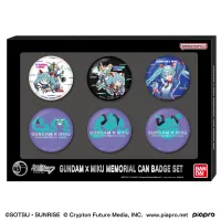 BANDAI Gundam x Miku Memorial Can Badge Set "Gundam", Bandai Shokugan Can Badge - Hatsune Miku - photo 1