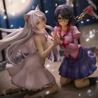 Union Creative "Nekomonogatari" Tsubasa Hanekawa Set of 2 Complete Figure - Monogatari Series - photo 3