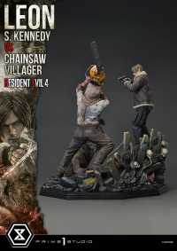 Ultimate Premium Masterline Resident Evil 4 Leon S. Kennedy versus Chainsaw Villager Bonus Version 52
