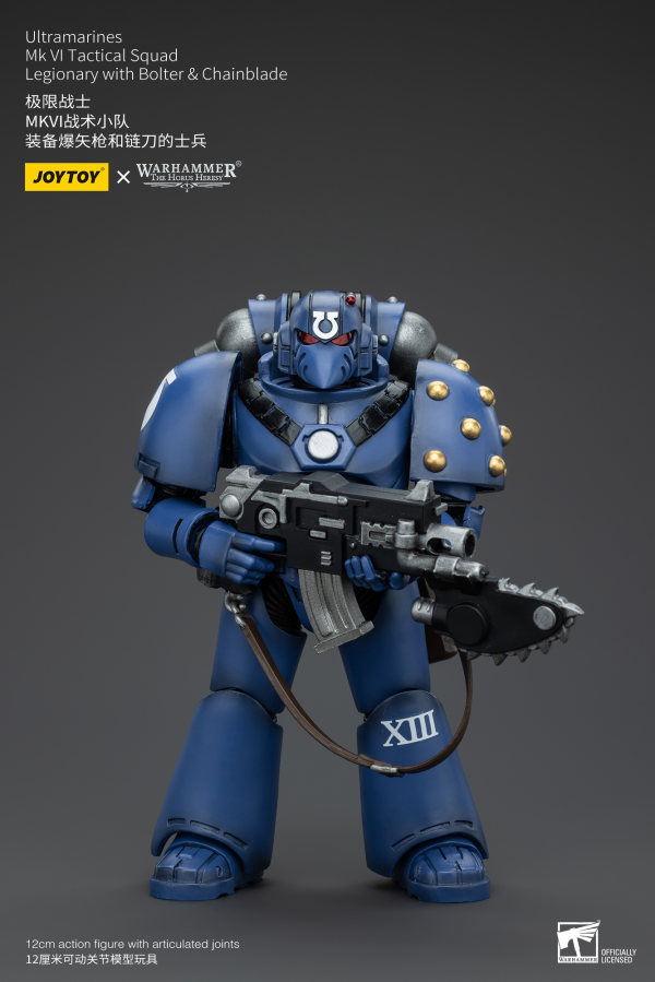 Ultramarines MK VI Tactical Squad Legionary with Bolter& Chainblade