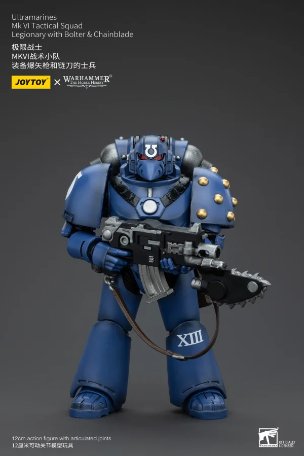 JOYTOY Ultramarines MK VI Tactical Squad Legionary with Bolter& Chainblade - Warhammer 40K