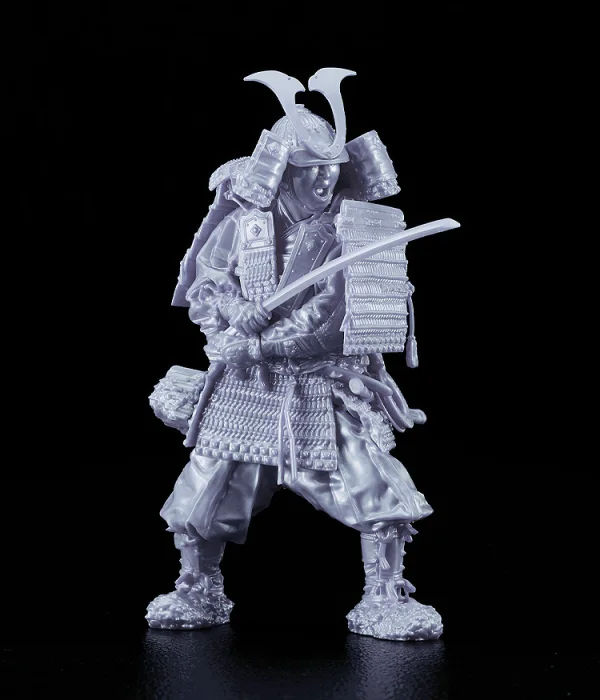 Max Factory PLAMAX 1/12 Kamakura Period Armored Warrior: Silver Color Edition - PLAMAX