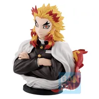 BANDAI Kyojuro Rengoku (Set Your Heart Ablaze) Demon Slayer, Bandai Spirits Ichibansho Art Scale Figure - Demon Slayer: Kimetsu no Yaiba - photo 2