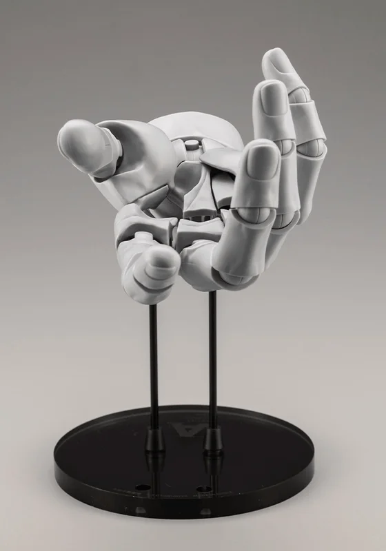 KOTOBUKIYA ARTIST SUPPORT ITEM HAND MODEL MEN’S/L -GRAY- - Art & Display