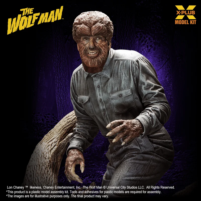 Star Ace 1/8 Scale Lon Chaney Jr. as Wolf Man Plastic Model Kit - The Wolfman