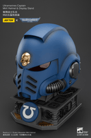 Ultramarines Captain MkX Helmet & Display Stand 35