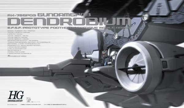 BANDAI HOBBY HGUC 1/144 #28 GP03D Dendrobium - Mobile Suit Gundam: OVAs and Side Stories