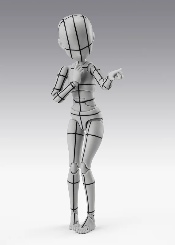 TAMASHII NATIONS BODY-CHAN -KEN SUGIMORI- Edition -WIREFRAME-(Gray Color Ver.) - Action Figures