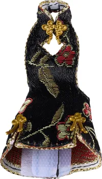 Max Factory figma Styles Mini Skirt Chinese Dress Outfit (Black) - Figure Accessories - photo 3