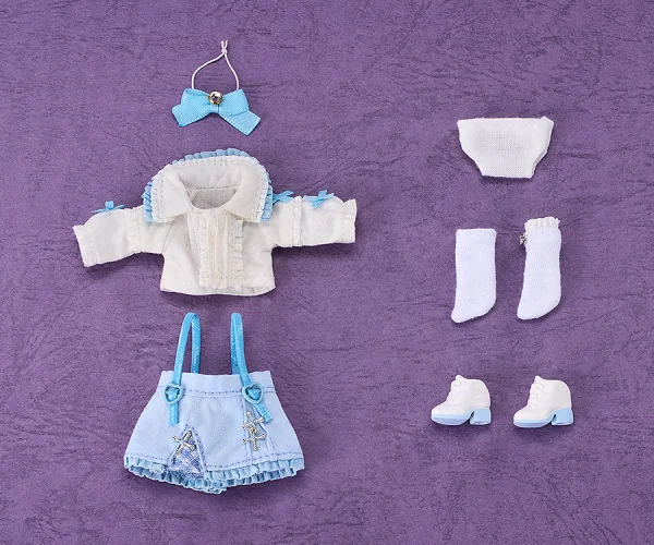 GOOD SMILE COMPANY Nendoroid Doll Outfit Set: Suspender Skirt Set (White & Blue) - Figure Accessories