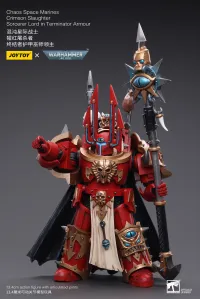 JOYTOY Chaos Space Marines Crimson Slaughter Sorcerer Lord in Terminator Armour - Warhammer 40K - photo 3