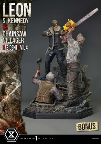 Ultimate Premium Masterline Resident Evil 4 Leon S. Kennedy versus Chainsaw Villager Bonus Version 8