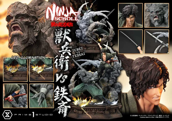 Prime 1 Studio Ultimate Premium Masterline Ninja Scroll Jube versus Tessai - Ninja Scroll