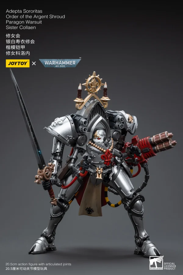 JOYTOY Warhammer 40K-Adepta Sororitas Order of the Argent Shroud Paragon Warsuit Sister Collaen - Warhammer 40K