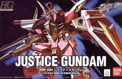 BANDAI HOBBY HG 1/144 #08 Justice Gundam - Mobile Suit Gundam SEED