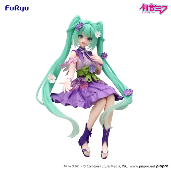FuRyu Hatsune Miku Noodle Stopper Figure -Flower Fairy Cosmos Purple Color ver.- - Hatsune Miku