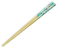 Skater Blue Leaves and Silver Totoro Bamboo Chopsticks - Studio Ghibli - photo 1