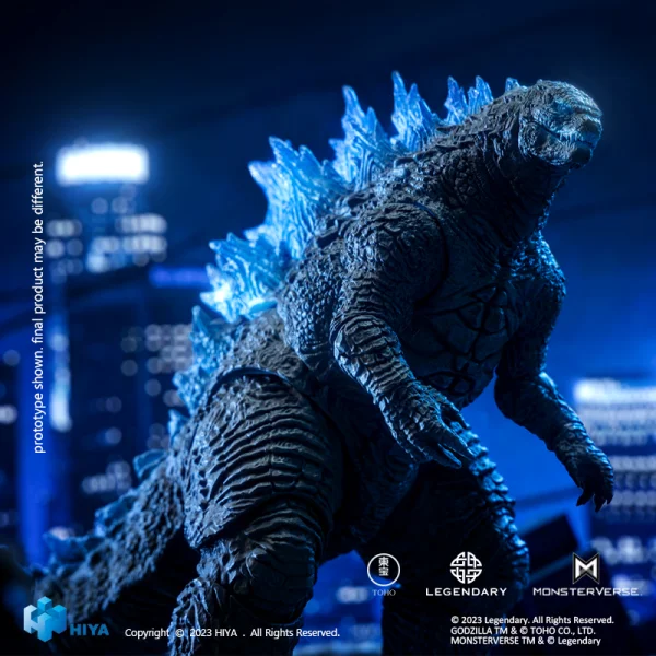 HIYA TOYS Exquisite Basic Series 7 Inch Godzilla vs. Kong Heat Ray Godzilla Translucent Ver. - Godzilla