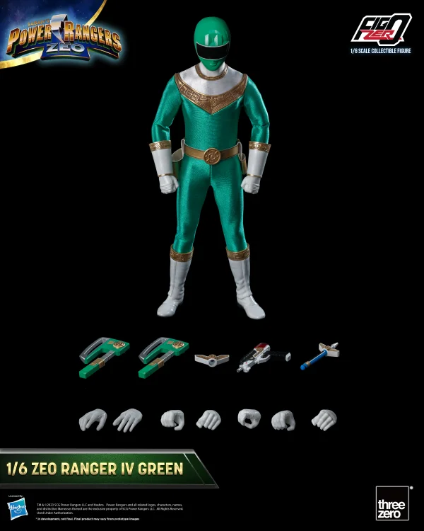 threezero Power Rangers Zeo - FigZero 1/6 Zeo Ranger IV Green - Power Rangers
