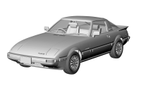 [HC52] 1:24 MAZDA SAVANNA RX-7 (SA22C) LATE VERSION TURBO GT 10