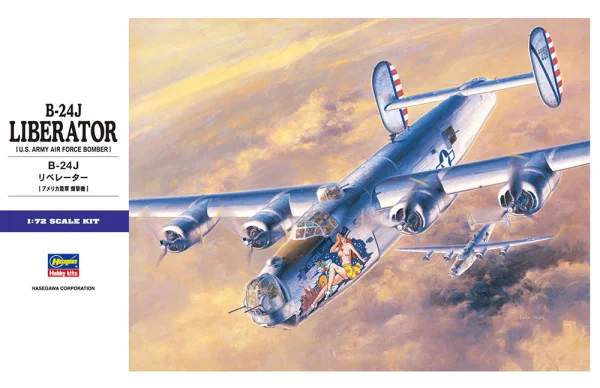 Hasegawa [E29] 1:72 B-24J LIBERATOR - Scale Kits