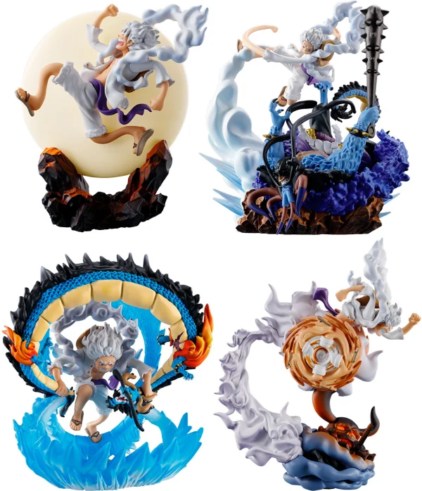 MegaHouse Pettitrama series LOGBOX RE BIRTH ONE PIECE Gear Five Special (4pc per box) - ONE PIECE