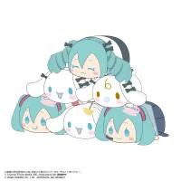 MAX LIMITED Hatsune miku×Cinnamoroll POTE KORO MASCOT 2 (6pc per box) - Hatsune Miku - photo 1