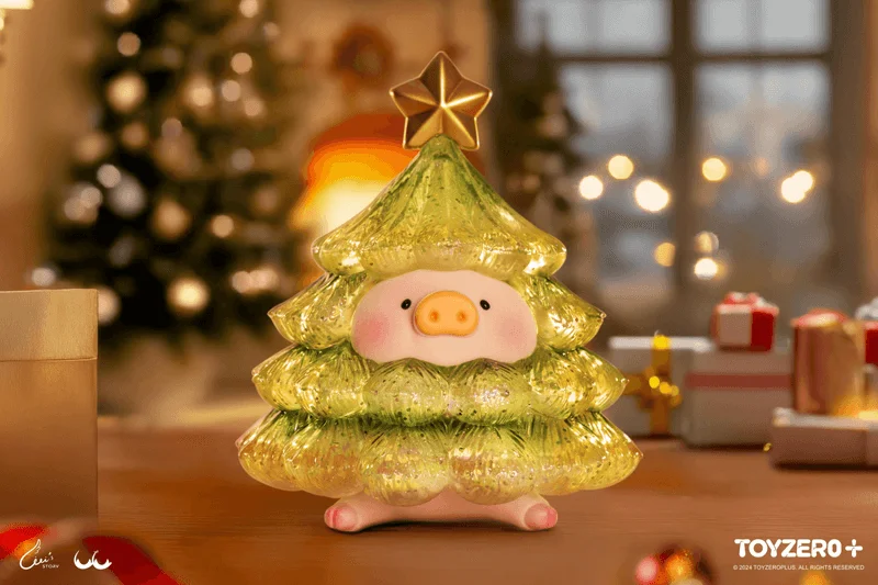TOYZEROPLUS LuLu the Piggy - XL Sparkling Christmas Tree (Gold Green) - LuLu The Piggy