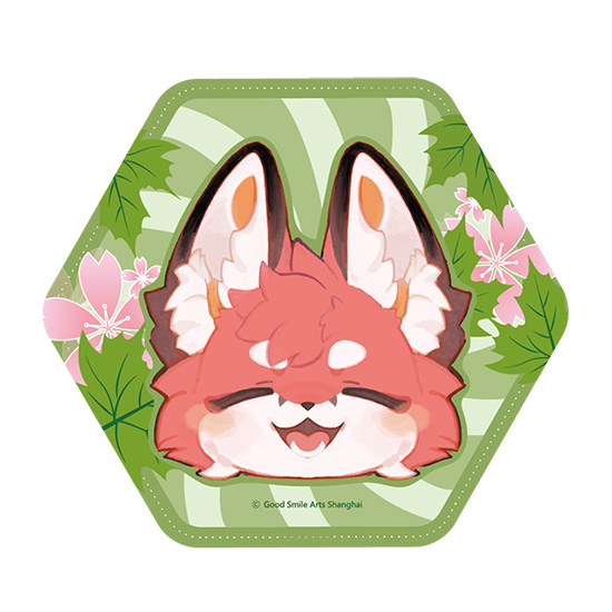FLUFFY LAND Pinback Button Smiling(re-run)