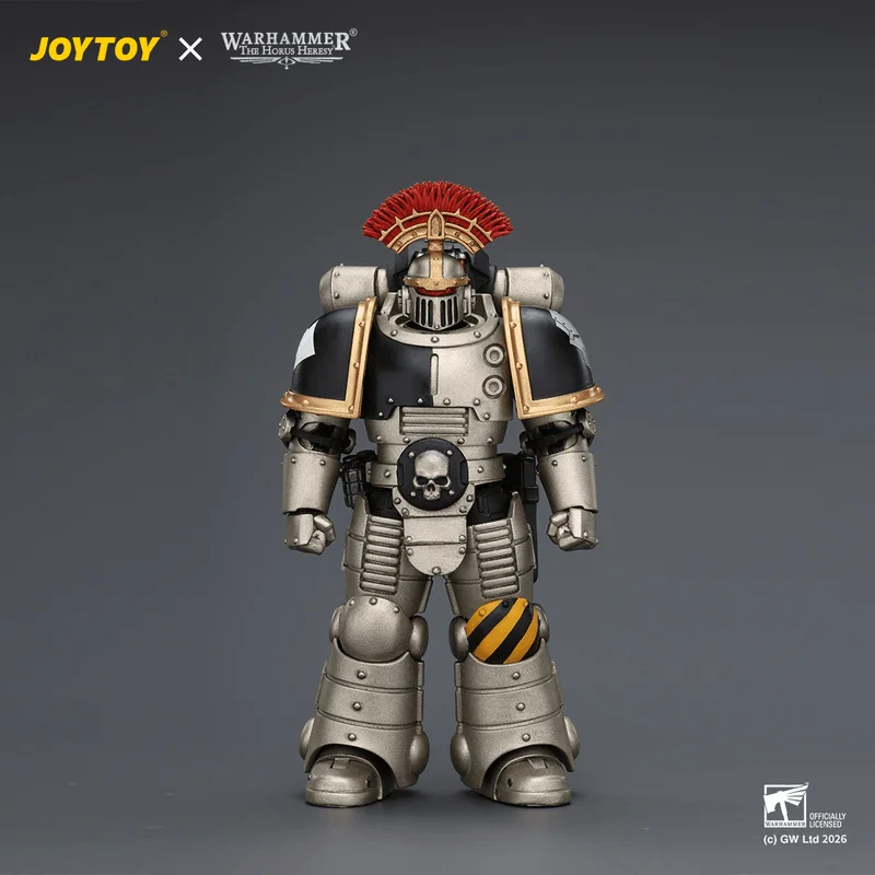JOYTOY Iron Warriors Mkll Tactical Sergeant with Power Sword, Bolt Pistol and Plasma Pistol - Warhammer 40K