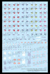 KOTOBUKIYA MEGAMI DEVICE M.S.G PUNI☆MOFU YUKI TU EYE DECAL SET - Megami Device - photo 6
