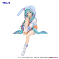 Hatsune Miku Noodle Stopper Figure -Rabbit Ear Hood Pajama Blue Color ver.- 8