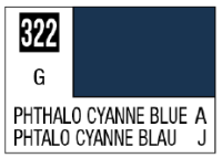 Mr. Color 322 - Phthalo Cyanne Blue (Gloss/Aircraft) 1