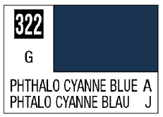 Mr. Color 322 - Phthalo Cyanne Blue (Gloss/Aircraft)