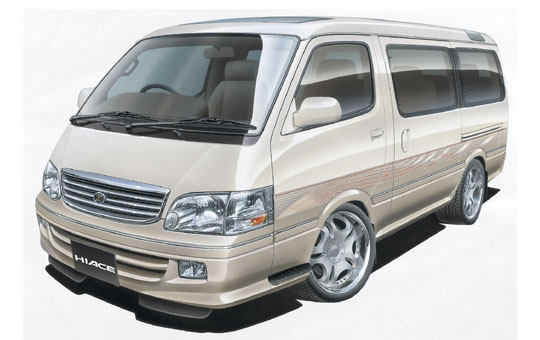 MINI VAN: 1/24 100 type HI?ACE Super Custom Limited(Option Wheel) (TOYOTA)