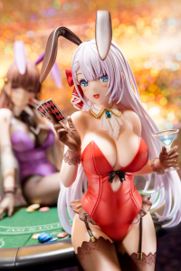Riselia Ray Crystalia wearing crimson bunny costume with Nip Slip Gimmick System 19