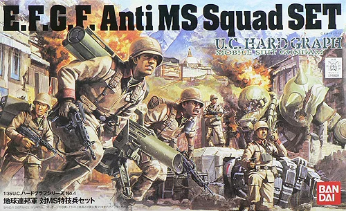 BANDAI HOBBY 1/35 E.F.G.F. Anti MS Squad - Mobile Suit Gundam