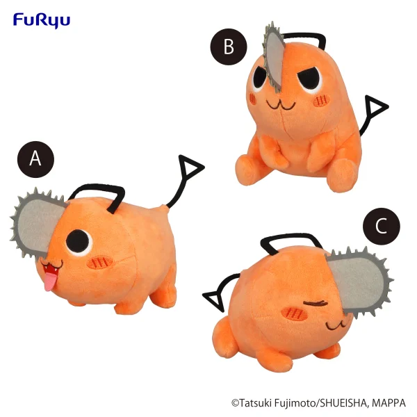 FuRyu Chainsaw Man Plush Toy -Pochita /A Smile- /B Naughty /C Sleep- set (Box) - Chainsaw Man