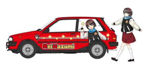 1/24 TOYOTA STARLET EP71 Si-Limited (3Door) MIDDLE VERSION “Rei Hazumi” w/FIGURE